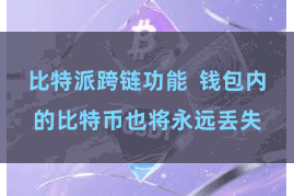 比特派跨链功能  钱包内的比特币也将永远丢失