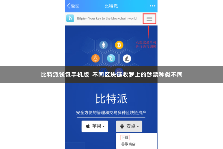 比特派钱包手机版  不同区块链收罗上的钞票种类不同