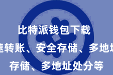 比特派钱包下载  包括快速转账、安全存储、多地址处分等